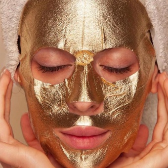 Mia Dwuczęściowa złota maska w płacie o działaniu liftingującym z biobotoxem Precious Face Mask Gold Biobotox 25ml