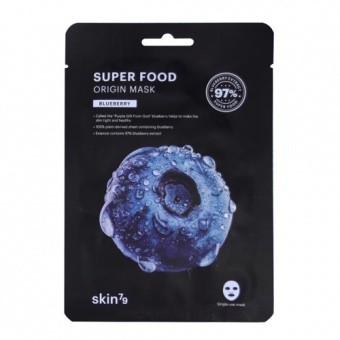 SKIN79 Odżywczo-ujędrniająca maska w płacie Super Food Origin Mask Blueberry 20ml
