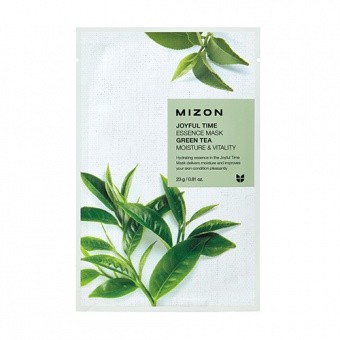 MIZON Przeciwtrądzikowa maska w płacie z ekstraktem z zielonej herbaty Joyful Time Essence Mask Green Tea 23g
