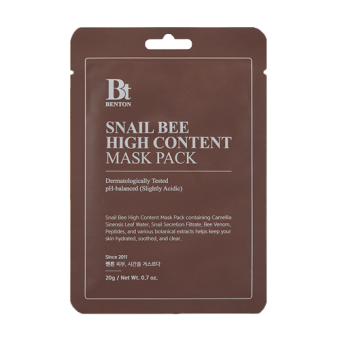 BENTON Maska w płacie Snail Bee High Content Mask Pack 20g