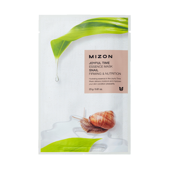 MIZON Przeciwzmarszczkowa maska w płacie z filtratem ze śluzu ślimaka Joyful Time Essence Mask Snail 23g