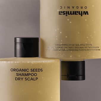 WHAMISA Nawilżający szampon do suchej skóry głowy Organic Seeds Shampoo Dry Scalp 490ml