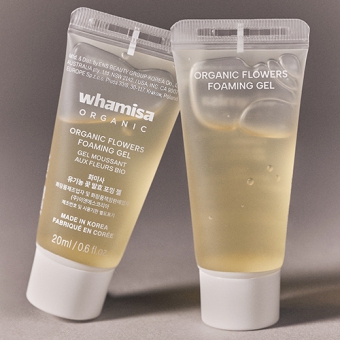 WHAMISA MINI PRODUKT Żel oczyszczający do twarzy Organic Flowers Foaming Gel 20ml