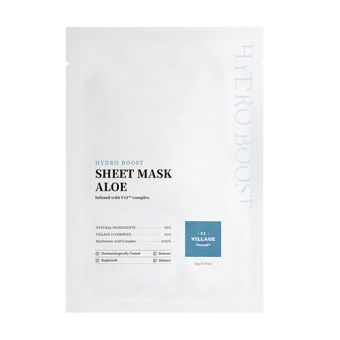 VILLAGE 11 Intensywnie nawilżająca maska w płacie Hydro Boost Sheet Mask Aloe 21g