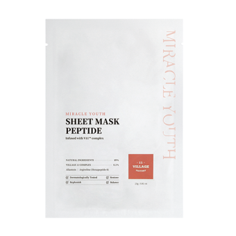 VILLAGE 11 Maseczka w płacie do twarzy z peptydami Miracle Youth Sheet Mask Peptide 23g